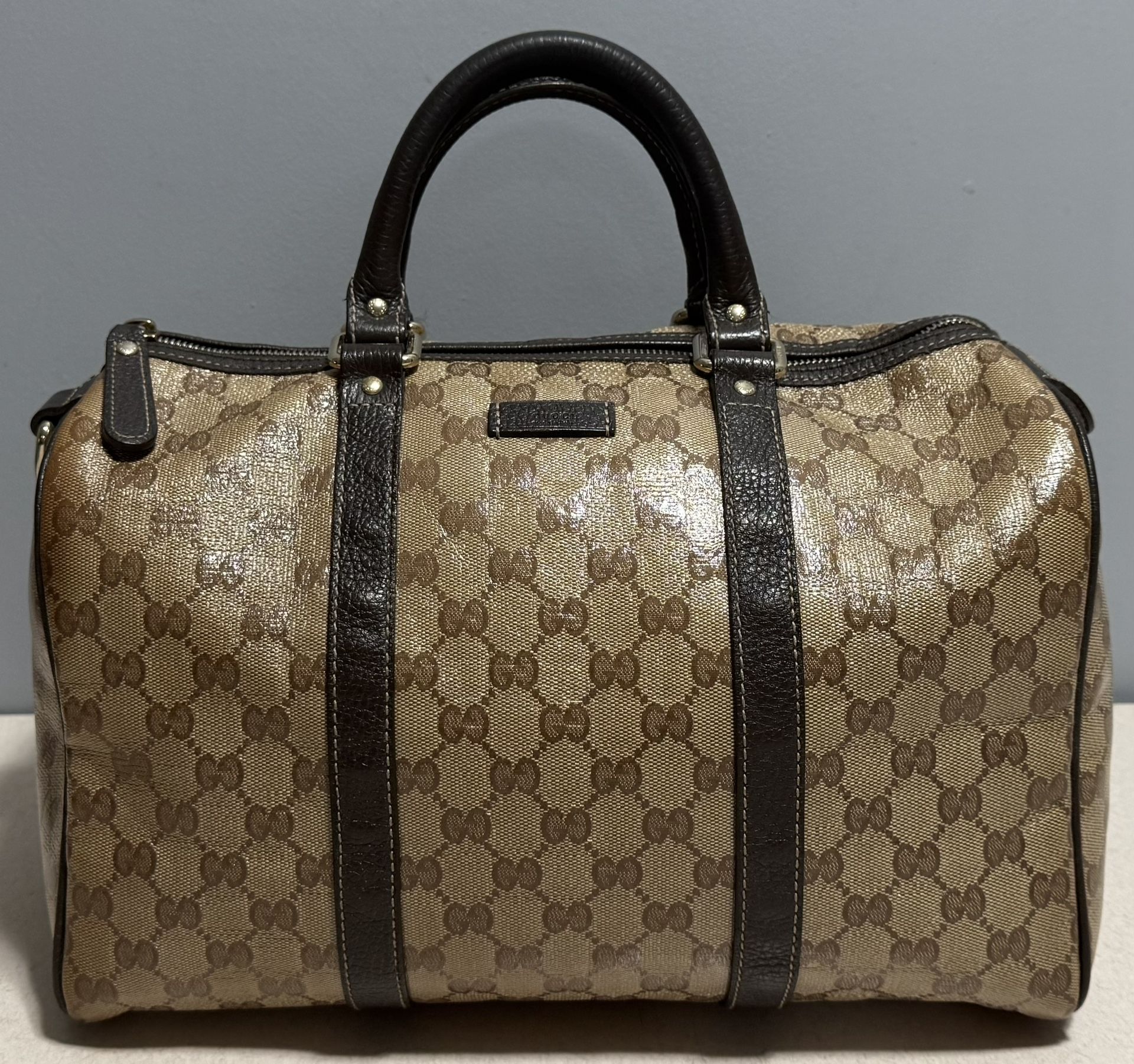 GUCCI GG CRYSTAL BOSTON BAG