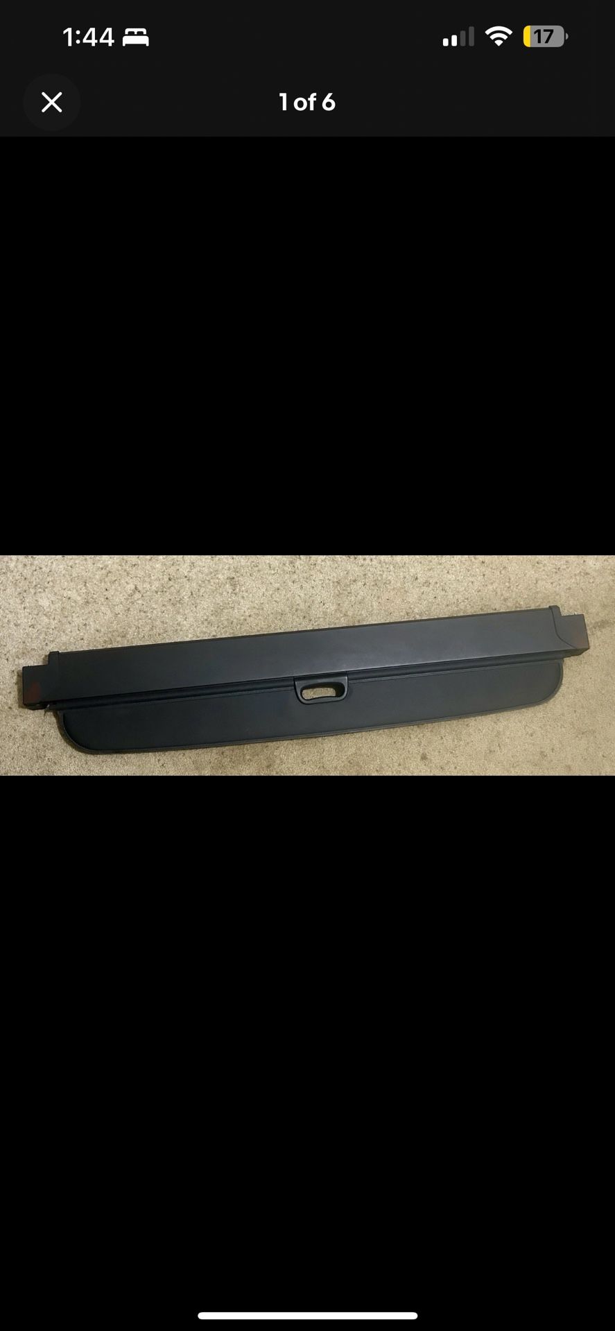 OEM BMW X5 F15 RETRACTABLE TONNEAU TRUNK COVER CARGO BLIND 2014-2018 BLACK NOS