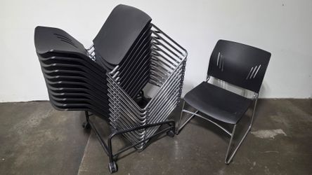 Set of 12 Stacking Chairs with Dolly