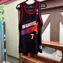 Phoenix Suns Kevin Johnson Throwback Jersey, Black, Champion, 40