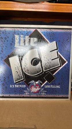 Metal beer sign