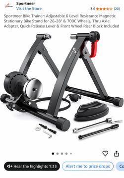 Sportneer Magnetic Stationary Bike Trainer Stand