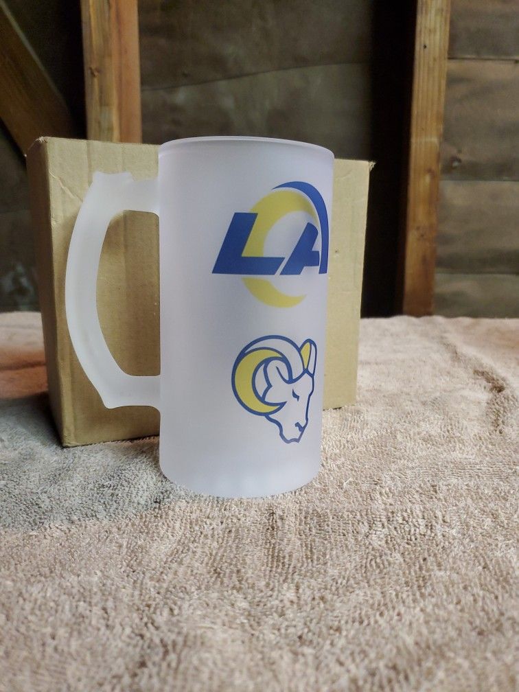 LA RAMS GLASS MUG 