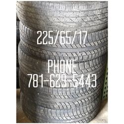 Used Tire For Sale 225/65/17 $180 All Four free mounting and Balancing