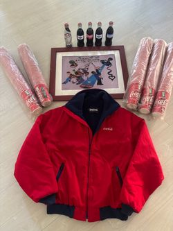 Coca-Cola Vintage Collectibles Lot – Jacket, Bottles, Cups, Picture