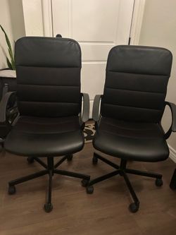 Free - 2 black office chairs