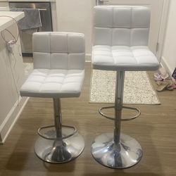 Like New White BAR Stools $80 firm!