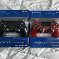 PlayStation 4 Controllers Black/Red