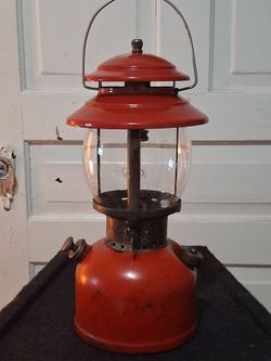 Vintage Red Coleman Camping Lantern