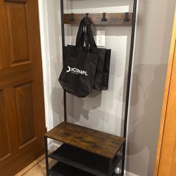 Entryway Coat And Shoe Rack