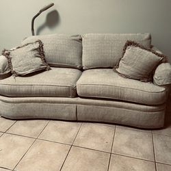 Couch Taupe And Grey Tones 