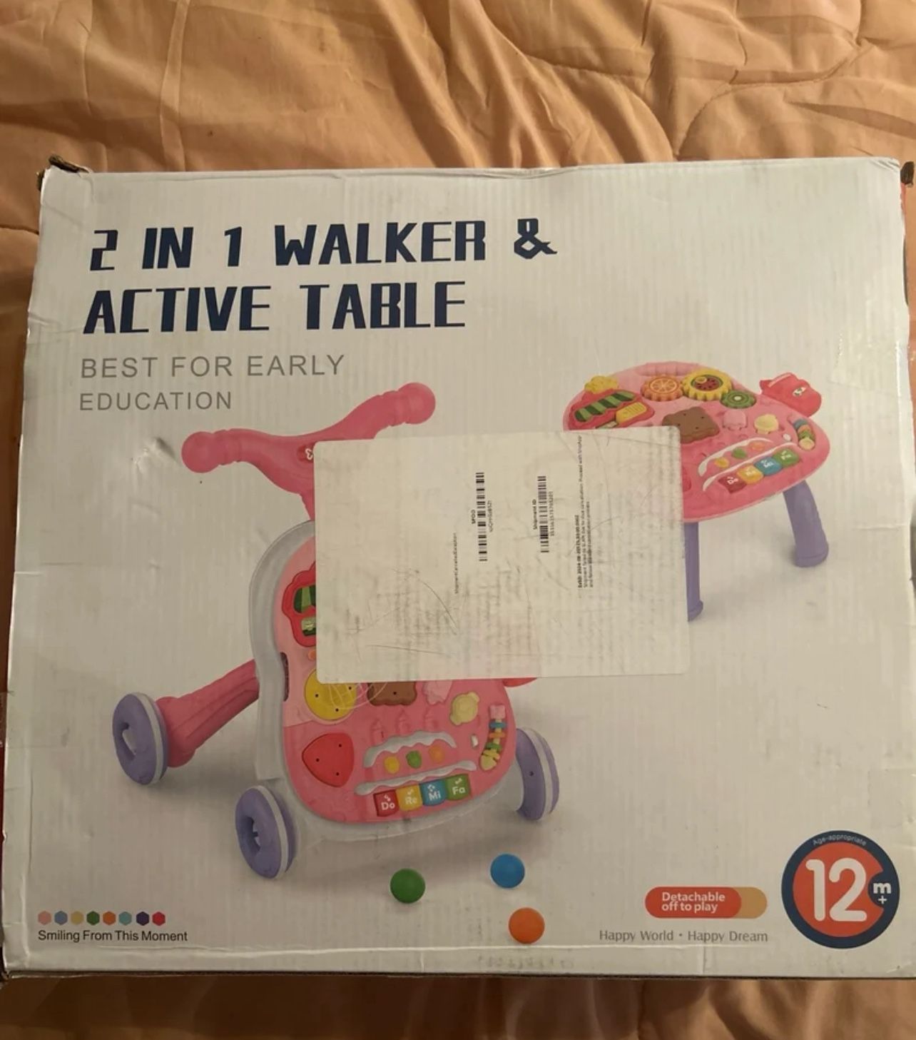 2 In 1 Walker & Active Table For Baby