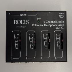 Rolls 4-Channel Studio Reference Headphone Amp - HA43 Pro