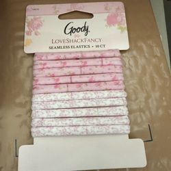LoveShackFancy x Target Goody Happy Thoughts Seamless Elastic 10CT Pink Bow NWT