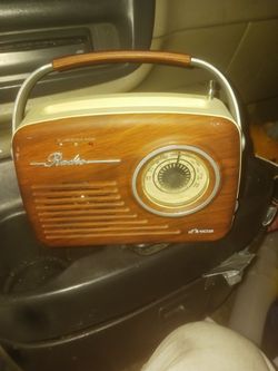 Ar VICTOR EL VAS-3002 portable retro AM/FM RADIO, AUX,USB,MEMORY CARD