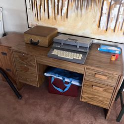 Wood Veneer Desk