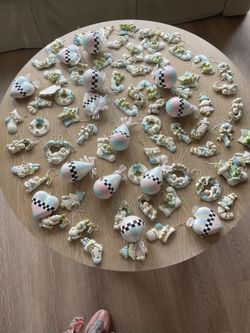 Baby Ornaments/Pink and Blue/over 75 Ornaments