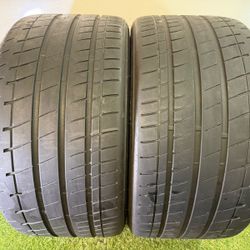 V71  295 35 20 105Y  Bridgestone Potenza S007 - 2 Used Tires  70% Life