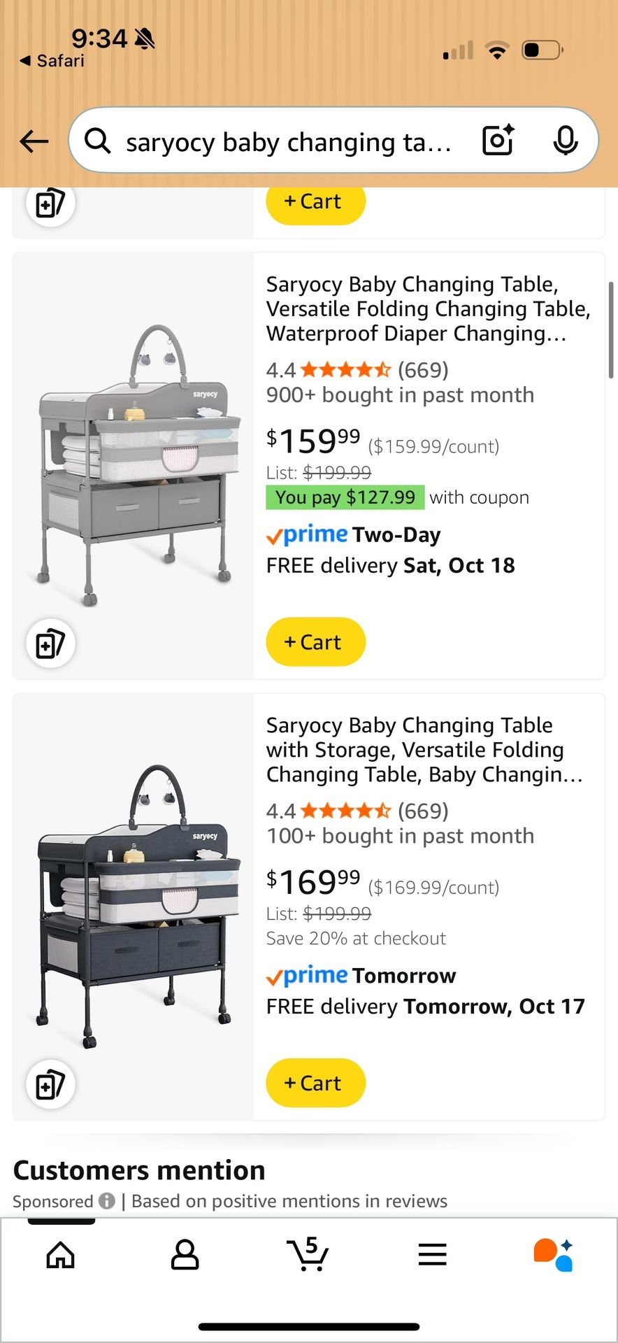 Brand New Changing Table