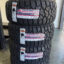 33x12.50R17LT Set Of 4 American R/T New Tires