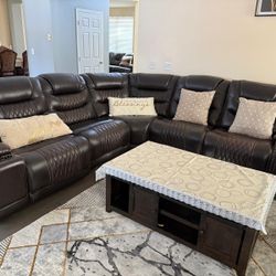 Leather Sofa Set  $1,600