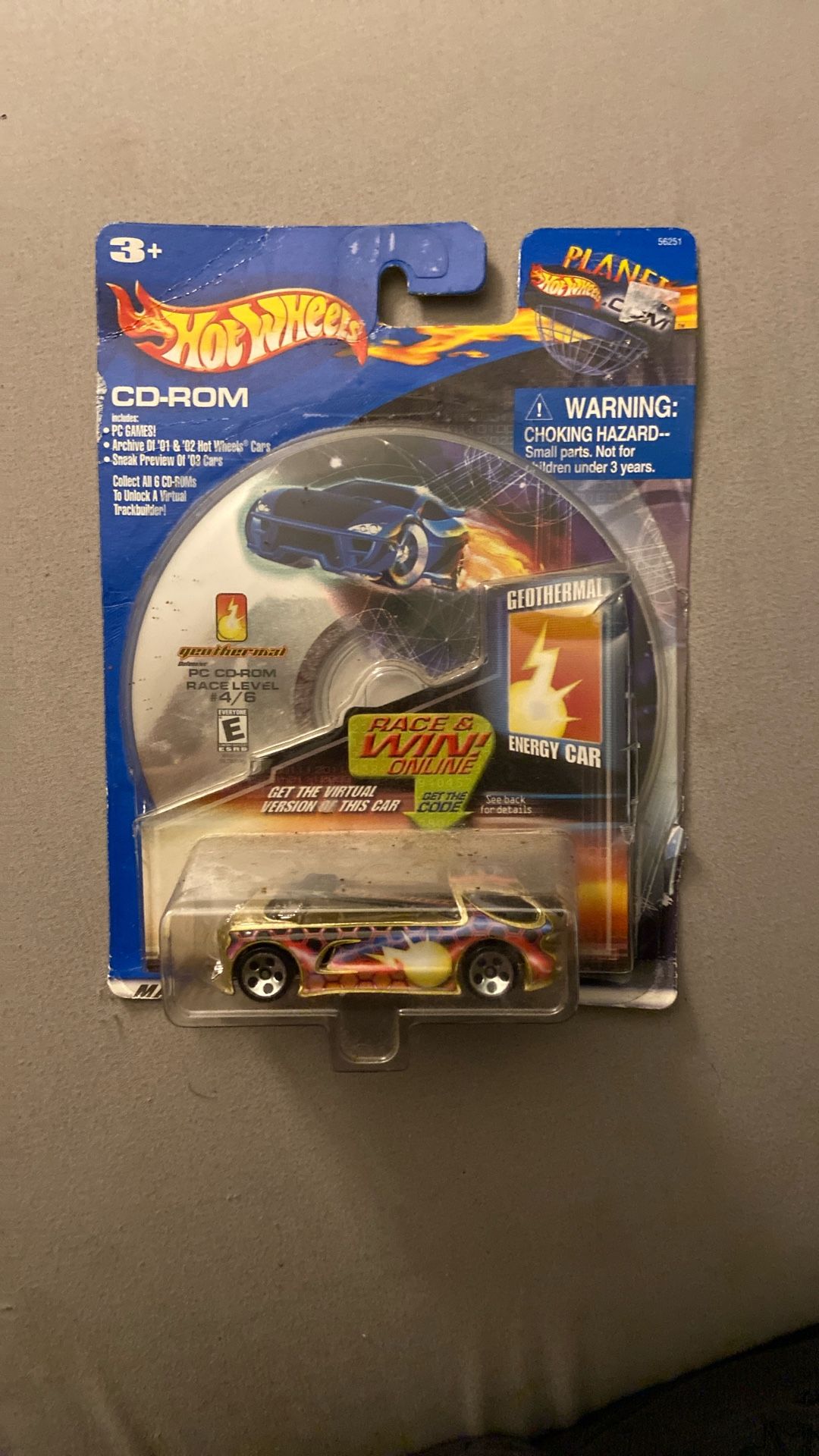 2002 Hot Wheels Geothermal Energy Car (Deora II) with a CD-ROM game, part of the Planet Hot Wheels Energy Series