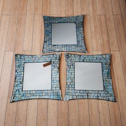 Set of 3 Mosaic Mirrors
