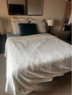 Queen adjustable bed +extras