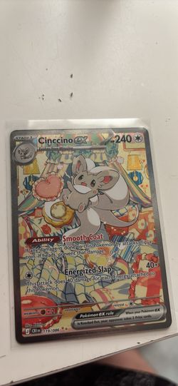 Pokemon Cinccino ex 119/086 Crown Zenith Full Art Holo Rare English