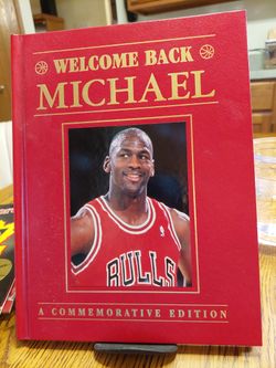 Michael Jordan Commemorative Book And 6 Collector Magazines
