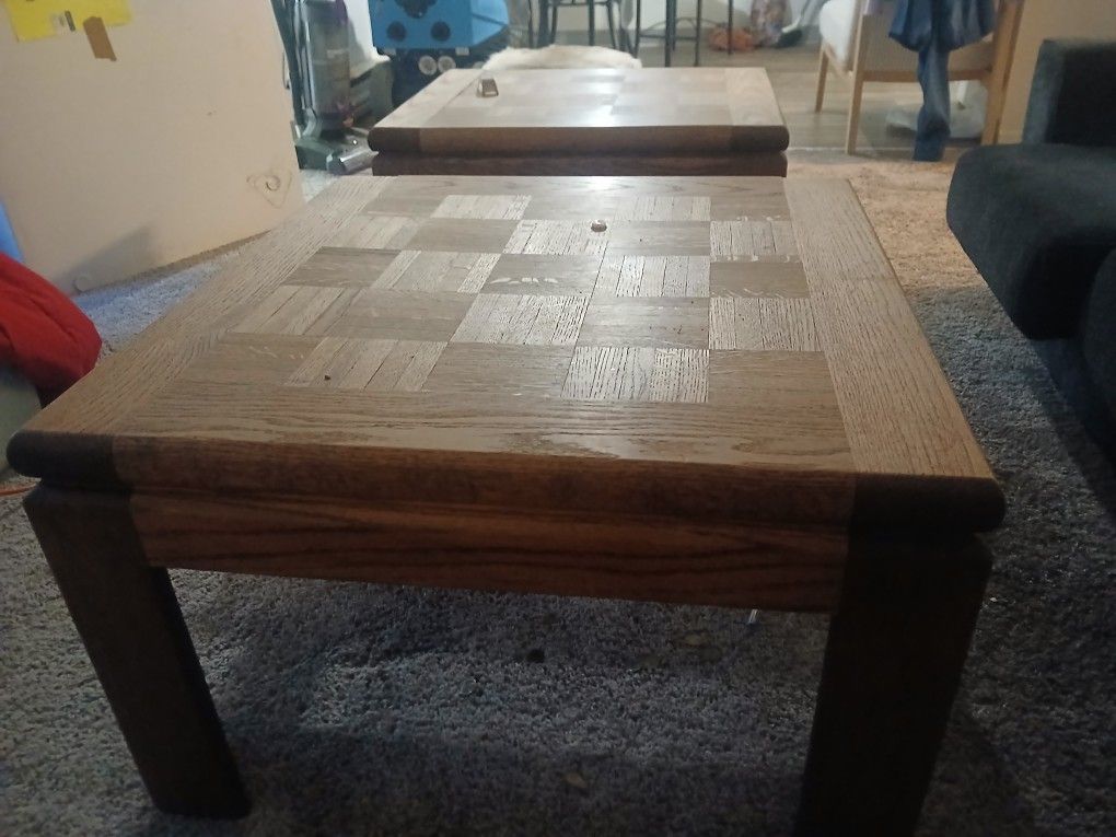Two small tables