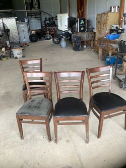 We used restaurant chairs