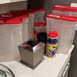 Rubbermaid Containers And Misc Items