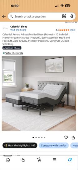 Split King Adjustable Bed
