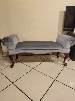 Blue bench