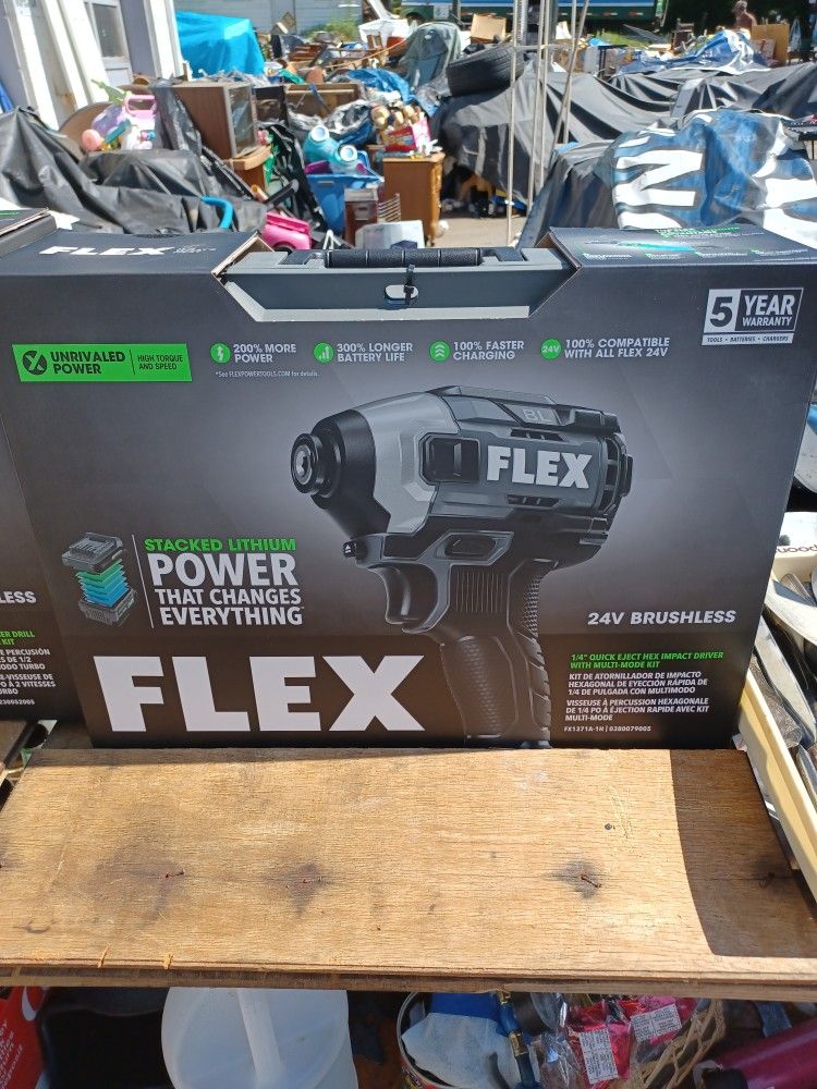 Flex 1/4 Inch Quick Eject Hex Impact Driver With Multi Mod Kit