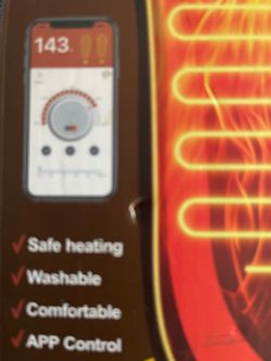Electric Heated Insoles Size L Rechargeable 5000mAh Batteries App Control USB-C