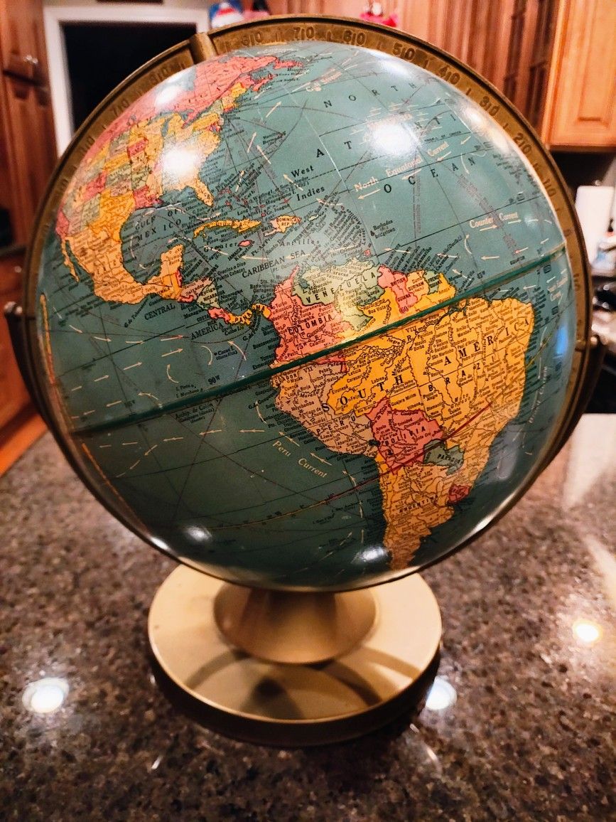 1950's Cram's Imperial World Globe 12"