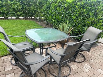 Patio table and chairs