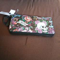 Ed Hardy Leather Wallet 
