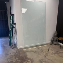 Large glass panel Piece Desk Dinning Table 