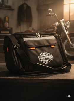 RARE HARLEY DAVIDSON PICNIC BASKET