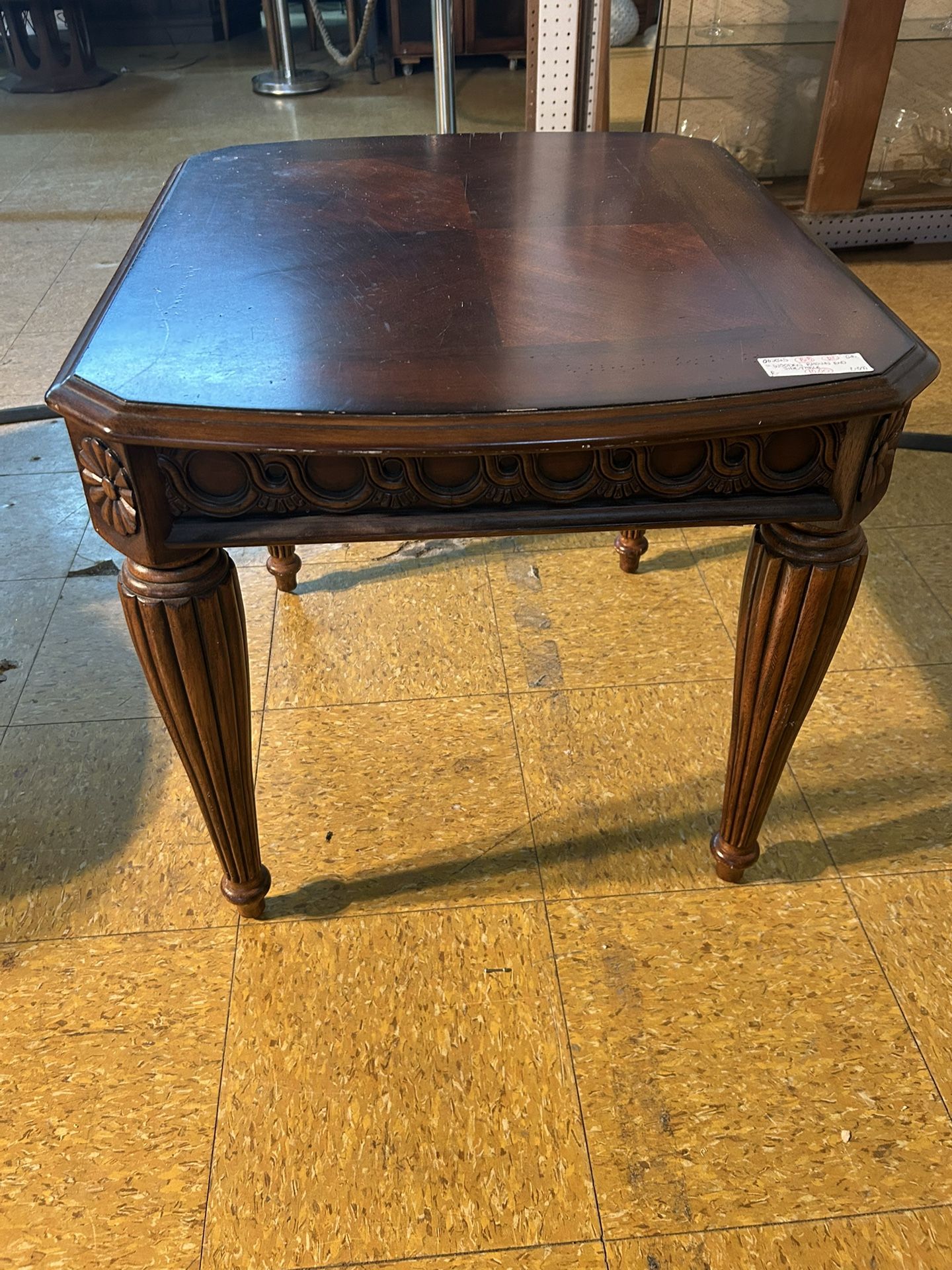 Wooden Dark Brown Side and/or End Table
