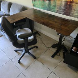 59 Inch Electric Sitting/standing Desk