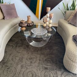 The 3 piece living room furniture set includes matching sofas and coffee table, perfect for creating a cozy and inviting space in your home. This new 