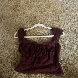 Small red women’s tank top