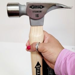 Stiletto
16 oz. Titanium Smooth Face Hammer with 18 in. Curved Hickory Handle
