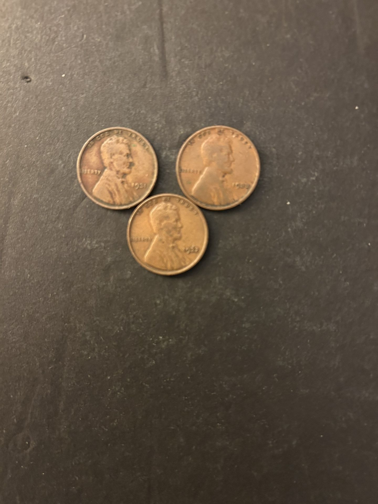 Coins – Lincoln pennies – 1931P and 1932P and 1933P – very low mintage – all 3 coins for $12