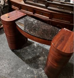 Double Station Manicure Table