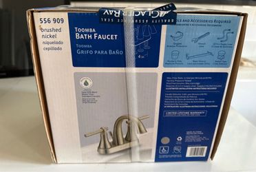 New Glacier Bay Toomba Bath Faucet - Brushed Nickel